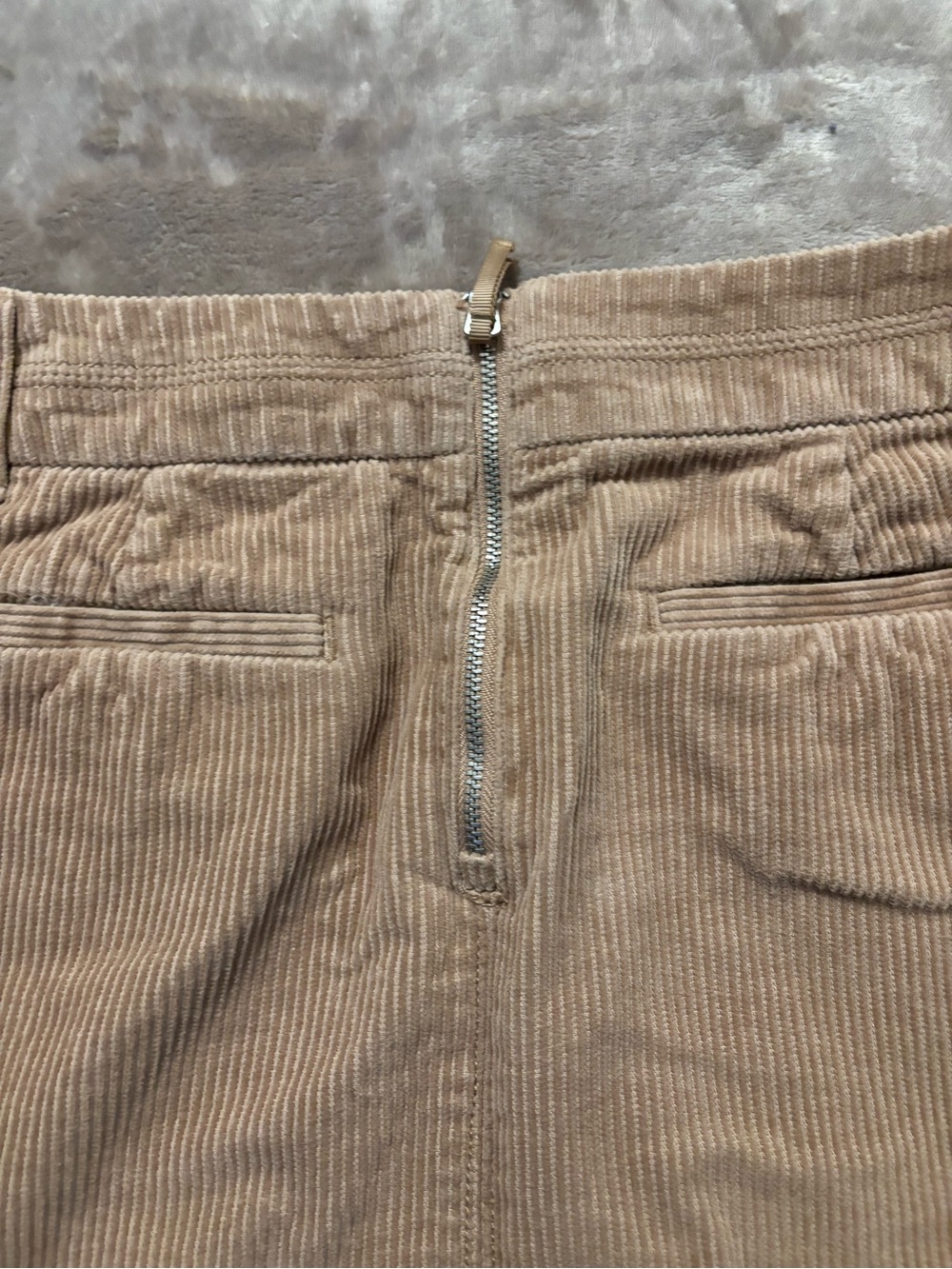 Ann Taylor Corduroy Mini Skirt Women’s Size 0 Brown/Tan - Picture 3 of 9